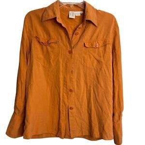 Vintage CLIFFORD & WILLS Blouse SILK Button-up Womens Sz XS